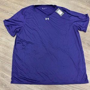 Under Armour Men's Short Sleeve Locker Tee 2.0 NWT - Multiple Sizes - Purple